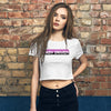 Lady Driven - Women’s Crop Tee (White)